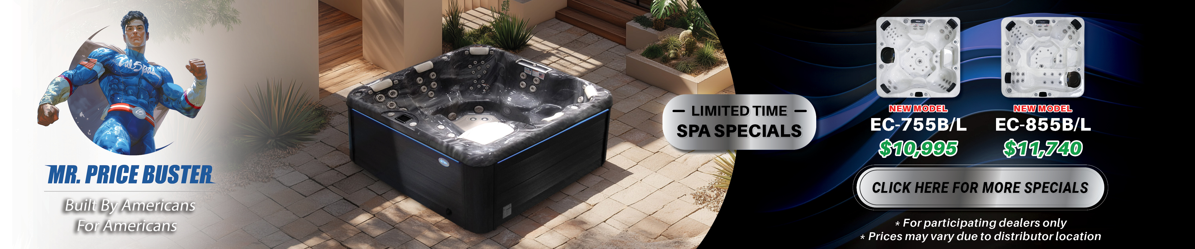 Calspas hot tub being used in a family setting - Peoria